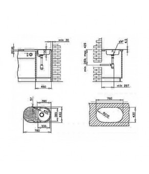 Кухонная мойка Teka DR 78 1B 1D (10130003)