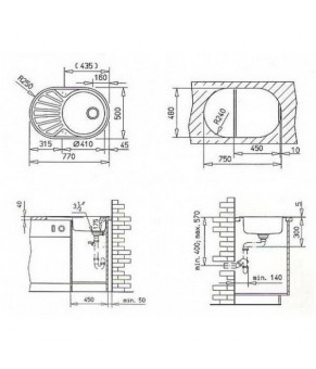Кухонная мойка Teka DR 77 1B 1D (40127301)