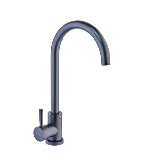 Смеситель для кухни Champion SUS-011 Black (CH0344) из нержавеющей стали SUS304