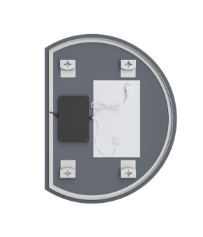 Дзеркало Mixxus Premium TOPPER MS01-90x70-REVERSE (LED Touch, Anti-fog, димер (3-6,5kK)) (MP6632)