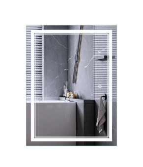 Дзеркало Mixxus Premium QUADRO MR20-80x60-REVERSE (LED Touch, Anti-fog, димер) (MP6619)