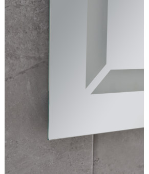 Дзеркало Mixxus Light MR01-90x70 (годинник, LED-підсвічування, антизапотівання) (MI5999)