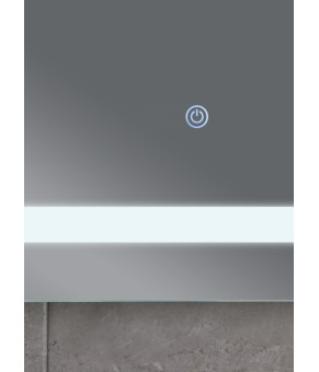 Дзеркало Mixxus TWEE MR09-80x60-REVERSE з LED Touch, Anti-fog, димером, регулюванням яскравості (MI