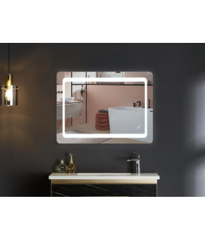 Дзеркало Mixxus TWEE MR09-80x60-REVERSE з LED Touch, Anti-fog, димером, регулюванням яскравості (MI
