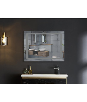 Дзеркало Mixxus STYLE MR13-80x60-REVERSE з LED Touch, Anti-fog, димером, регулюванням яскравості (M