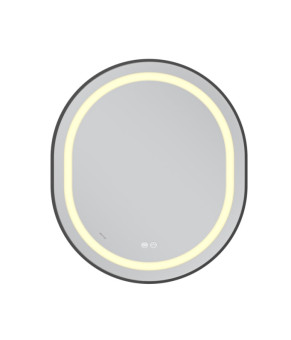 Дзеркало Mixxus Premium ELLIPSE MV05-80x70-REVERSE BLACK (LED Touch, Anti-fog, димер(3-6kK))(MP6646