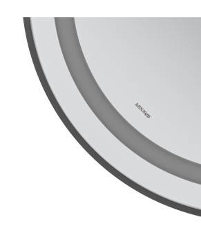 Дзеркало Mixxus Premium ELLIPSE MV05-80x70-REVERSE BLACK (LED Touch, Anti-fog, димер(3-6kK))(MP6646