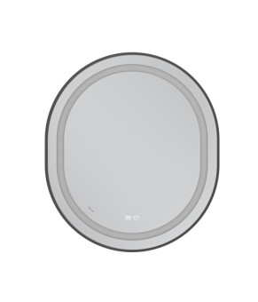 Дзеркало Mixxus Premium ELLIPSE MV05-80x70-REVERSE BLACK (LED Touch, Anti-fog, димер(3-6kK))(MP6646