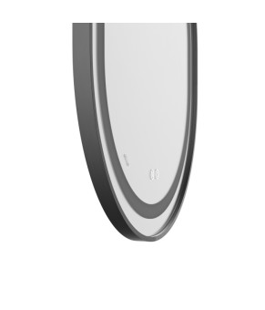 Дзеркало Mixxus Premium ELLIPSE MV05-80x70-REVERSE BLACK (LED Touch, Anti-fog, димер(3-6kK))(MP6646