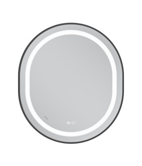 Дзеркало Mixxus Premium ELLIPSE MV05-80x70-REVERSE BLACK (LED Touch, Anti-fog, димер(3-6kK))(MP6646