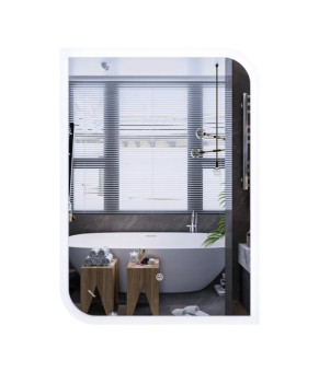 Дзеркало Mixxus Premium BEVEL MA02-90x65-REVERSE (LED Touch, Anti-fog, димер (3-6,5kK)) (MP6641)