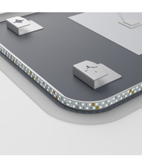 Дзеркало Mixxus Premium BEVEL MA02-90x65-REVERSE (LED Touch, Anti-fog, димер (3-6,5kK)) (MP6641)