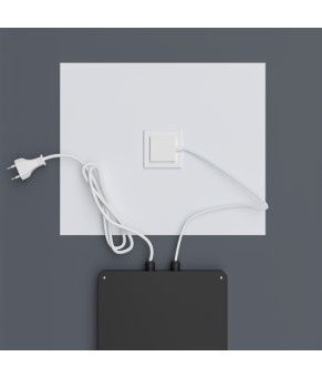 Дзеркало Mixxus Premium BEVEL MA02-90x65-REVERSE (LED Touch, Anti-fog, димер (3-6,5kK)) (MP6641)