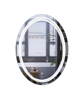 Дзеркало Mixxus Premium WAVE MV04-60x80 (LED Touch, Anti-fog, димер (3-6,5kK)) (MP6636)