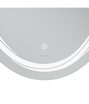 Дзеркало Mixxus Premium WAVE MV04-60x80 (LED Touch, Anti-fog, димер (3-6,5kK)) (MP6636)