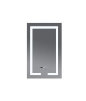 Дзеркало Mixxus HARD MR06-50x80-CASE з LED Touch, Anti-fog, димером, рег. яскравості, годинником (M