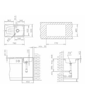 Кухонная мойка Teka Universo 1B 1D 79 10120035