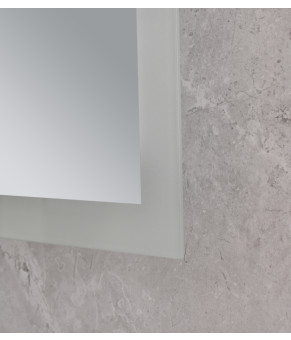 Дзеркало Mixxus FLAT MR04-100x60 з LED Touch, Anti-fog, димером, регулюванням яскравості, годиннико