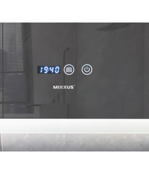 Дзеркало Mixxus FLAT MR04-100x60 з LED Touch, Anti-fog, димером, регулюванням яскравості, годиннико