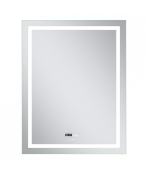 Дзеркало Mixxus Premium FLASH MR21-60x80 (LED Touch, Anti-fog, димер, годинник) (MP6617)