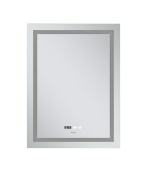 Дзеркало Mixxus Premium FLASH MR21-60x80 (LED Touch, Anti-fog, димер, годинник) (MP6617)