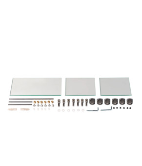 Дзеркало настінне Zerix SOLO MOZ01-650x850x100 асиметричне з 3-ма полицями (ZX5625)