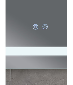 Дзеркало Mixxus WARM MR12-90x70-REVERSE з LED Touch, Anti-fog, димером, рег. яскравості (MI6675)