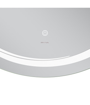 Дзеркало Mixxus Premium WAVE MC04-90 (LED Touch, Anti-fog, димер (3-6,5kK)) (MP6637)