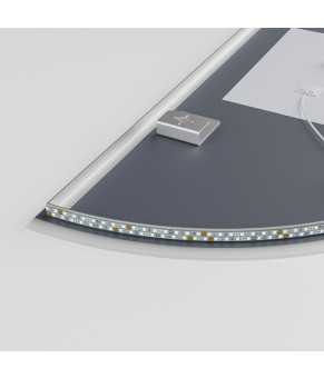 Дзеркало Mixxus Premium TOPPER MS03-60x120 (LED Touch, Anti-fog, димер (3-6,5kK)) (MP6635)