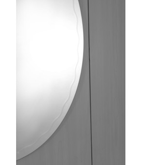 Дзеркало настінне Zerix FUSION MOZ02-450x600 овальне з декором (ZX5630)
