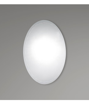 Дзеркало настінне Zerix FUSION MOZ02-650x800 овальне з декором (ZX5631)