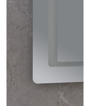 Дзеркало Mixxus Style MR03-70x50 (годинник, LED-підсвічування, антизапотівання) (MI6006)
