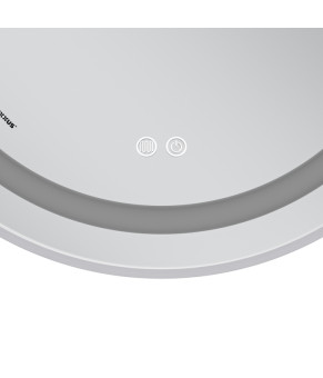 Дзеркало Mixxus Premium ELLIPSE MV05-80x70-REVERSE WHITE (LED Touch, Anti-fog, димер (3-6kK)) (MP66