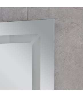 Дзеркало Mixxus Light MR01-80x60 (годинник, LED-підсвічування, антизапотівання) (MI5998)