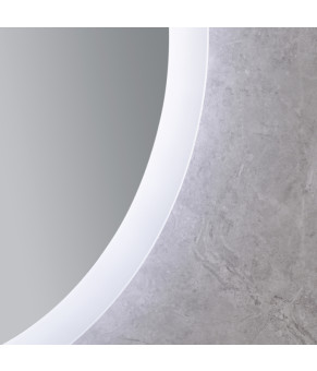 Дзеркало Mixxus PLAIN MC10-80 з LED Touch, Anti-fog, димером, регулюванням яскравості, годинником (