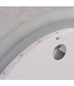 Дзеркало Mixxus PLAIN MC10-80 з LED Touch, Anti-fog, димером, регулюванням яскравості, годинником (