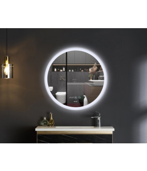 Дзеркало Mixxus Plain MC10-60 (годинник, LED-підсвічування, антизапотівання) (MI6013)