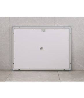 Дзеркало Mixxus WARM MR02-90x70 з LED Touch, Anti-fog, димером, рег. яскравості, годинником (MI6673