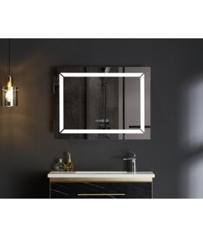 Дзеркало Mixxus Light MR01-70x50 (годинник, LED-підсвічування, антизапотівання) (MI6000)