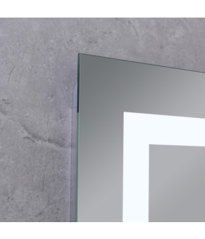 Дзеркало Mixxus HARD MR07-80x50 з LED Touch, Anti-fog, димером, регулюванням яскравості (MI6658)