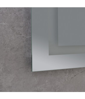 Дзеркало Mixxus HARD MR07-80x50 з LED Touch, Anti-fog, димером, регулюванням яскравості (MI6658)