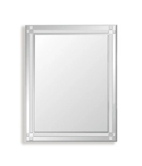 Зеркало настенное Zerix FONTE MRZ10-60x80-Reverse прямоугольное с декором (ZX5640)