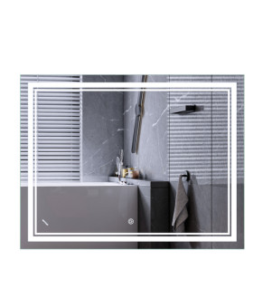 Дзеркало Mixxus Premium QUADRO MR20-90x70-REVERSE (LED Touch, Anti-fog, димер) (MP6621)