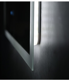 Дзеркало Mixxus FLAT MR04-100x80 з LED Touch, Anti-fog, димером, регулюванням яскравості, годиннико