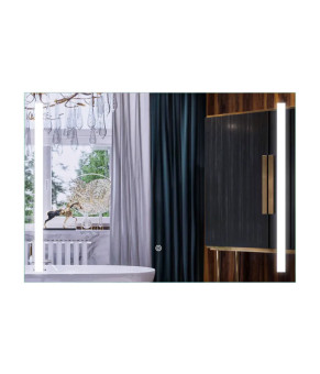 Дзеркало Mixxus Premium LINES MR18-100x70-REVERSE (LED Touch, Anti-fog, димер) (MP6627)