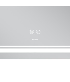 Дзеркало Mixxus Premium QUADRO MR20-100x80 (LED Touch, Anti-fog, димер, лінза) (MP6623)