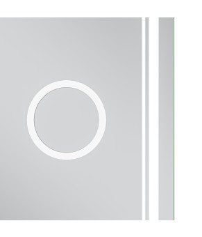 Дзеркало Mixxus Premium QUADRO MR20-100x80 (LED Touch, Anti-fog, димер, лінза) (MP6623)