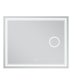 Дзеркало Mixxus Premium QUADRO MR20-100x80 (LED Touch, Anti-fog, димер, лінза) (MP6623)
