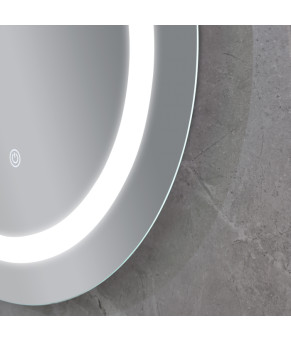 Дзеркало Mixxus PLAIN MC03-60 з LED Touch, Anti-fog, димером, регулюванням яскравості (MI6662)