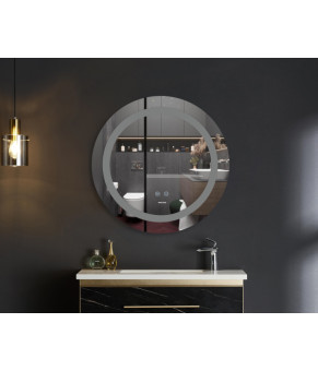 Дзеркало Mixxus PLAIN MC03-60 з LED Touch, Anti-fog, димером, регулюванням яскравості (MI6662)